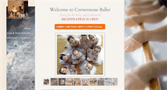 Desktop Screenshot of cornerstoneballet.com